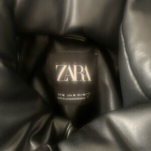Zara Black Leather Jacket